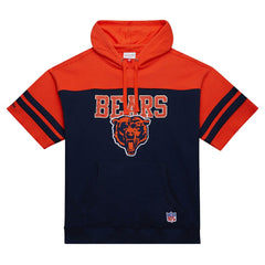 Chicago Bears Mitchell & Ness Off Field Vintage Logo Short Sleeve Pullover Hoodie