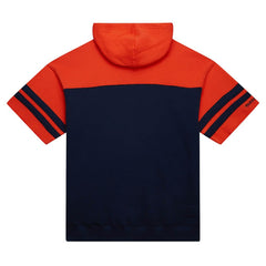 Chicago Bears Mitchell & Ness Off Field Vintage Logo Short Sleeve Pullover Hoodie