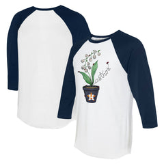 Houston Astros Tiny Turnip Unisex Lilies and Ladybugs 3/4-Sleeve Raglan T-Shirt | MLB Outlet
