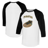 Pittsburgh Pirates Tiny Turnip Unisex Racecar 3/4-Sleeve Raglan T-Shirt | MLB Sale