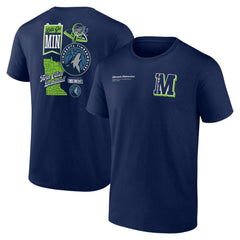 Minnesota Timberwolves Split Zone T-Shirt Online