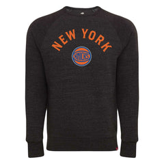 New York Knicks Sportiqe Unisex Harmon Super Soft Tri-Blend Raglan Pullover Sweatshirt On Sale