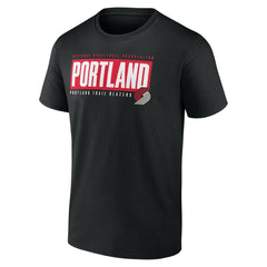 Portland Trail Blazers Blocked Out T-Shirt New