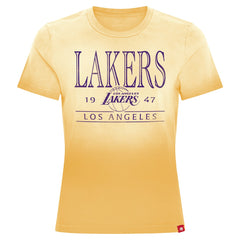 Los Angeles Lakers Sportiqe Women's Arcadia Sun-Dipped T-Shirt For Sale