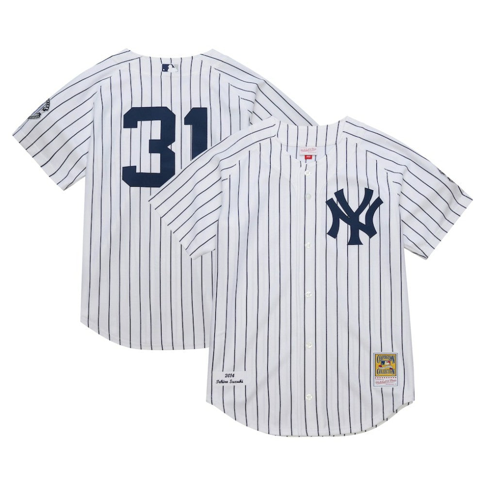 Ichiro Suzuki New York Yankees Mitchell & Ness 2014 Cooperstown Collection Authentic Throwback Jersey | MLB Discount