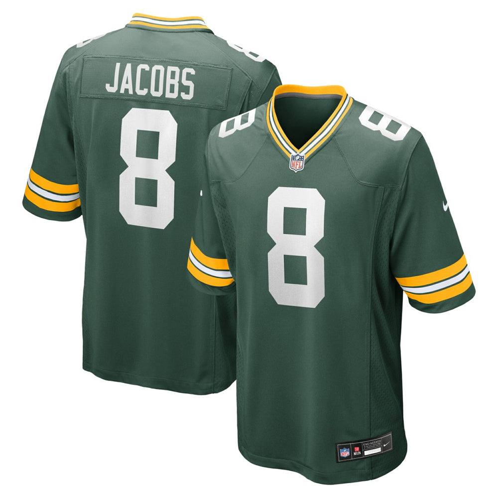 Green Bay Packers Nike Josh Jacobs Team Game Jersey