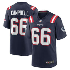 New England Patriots Nike Will Campbell 2025 NFL Draft First Round Pick Game Jersey