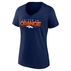 Denver Broncos Women's Defensive Stand V-Neck T-Shirt