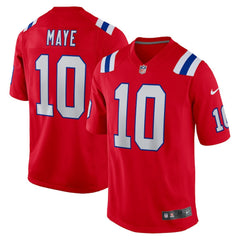 New England Patriots Nike Drake Maye Player Game Jersey