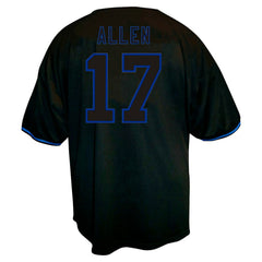 Buffalo Bills Fanatics Josh Allen Big & Tall Baseball Button-Up Shirt