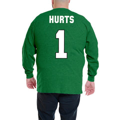Philadelphia Eagles Fanatics Jalen Hurts Big & Tall Thermal Waffle Long Sleeve T-Shirt