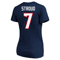 Houston Texans C.J. Stroud Women's Plus Size Fair Catch Name & Number Scoop Neck T-Shirt