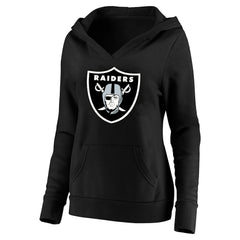 Las Vegas Raiders Fanatics Maxx Crosby Women's Plus Size Player Name & Number V-Neck Pullover Hoodie