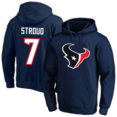 Houston Texans Fanatics C.J. Stroud Big & Tall Name & Number Fleece Pullover Hoodie