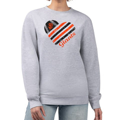 San Francisco Giants G-III 4Her by Carl Banks Women's Heart Logo Fleece Pullover Sweatshirt | MLB Outlet