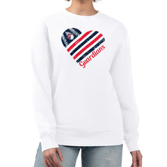 Cleveland Guardians G-III 4Her by Carl Banks Women's Heart Logo Fleece Pullover Sweatshirt | MLB For sale