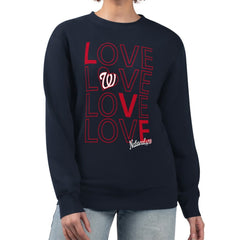 Washington Nationals G-III 4Her by Carl Banks Women's Love Team Logo Fleece Pullover Sweatshirt | MLB US