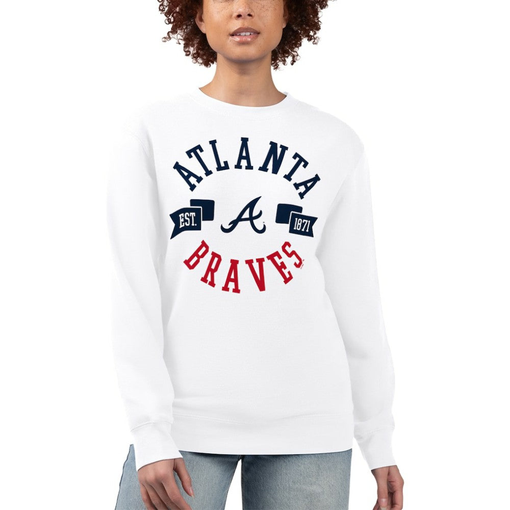 Atlanta Braves G-III 4Her by Carl Banks Women's Team Logo Fleece Pullover Sweatshirt | MLB Near me