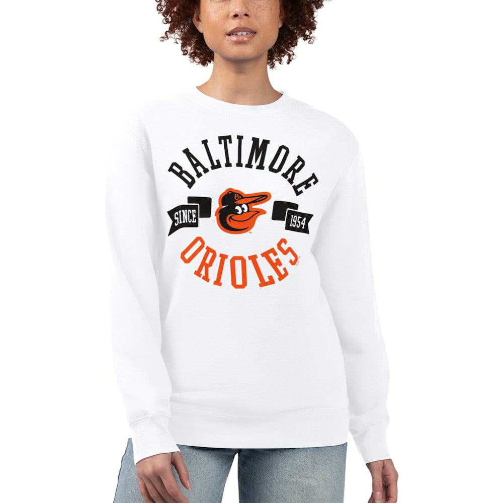 Baltimore Orioles G-III 4Her by Carl Banks Women's Team Logo Fleece Pullover Sweatshirt | MLB Discount