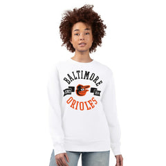 Baltimore Orioles G-III 4Her by Carl Banks Women's Team Logo Fleece Pullover Sweatshirt | MLB Discount