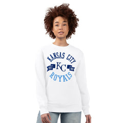 Kansas City Royals G-III 4Her by Carl Banks Women's Team Logo Fleece Pullover Sweatshirt | MLB New
