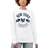New York Yankees G-III 4Her by Carl Banks Women's Team Logo Fleece Pullover Sweatshirt | MLB Discount