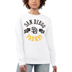 San Diego Padres G-III 4Her by Carl Banks Women's Team Logo Fleece Pullover Sweatshirt | MLB On Sale