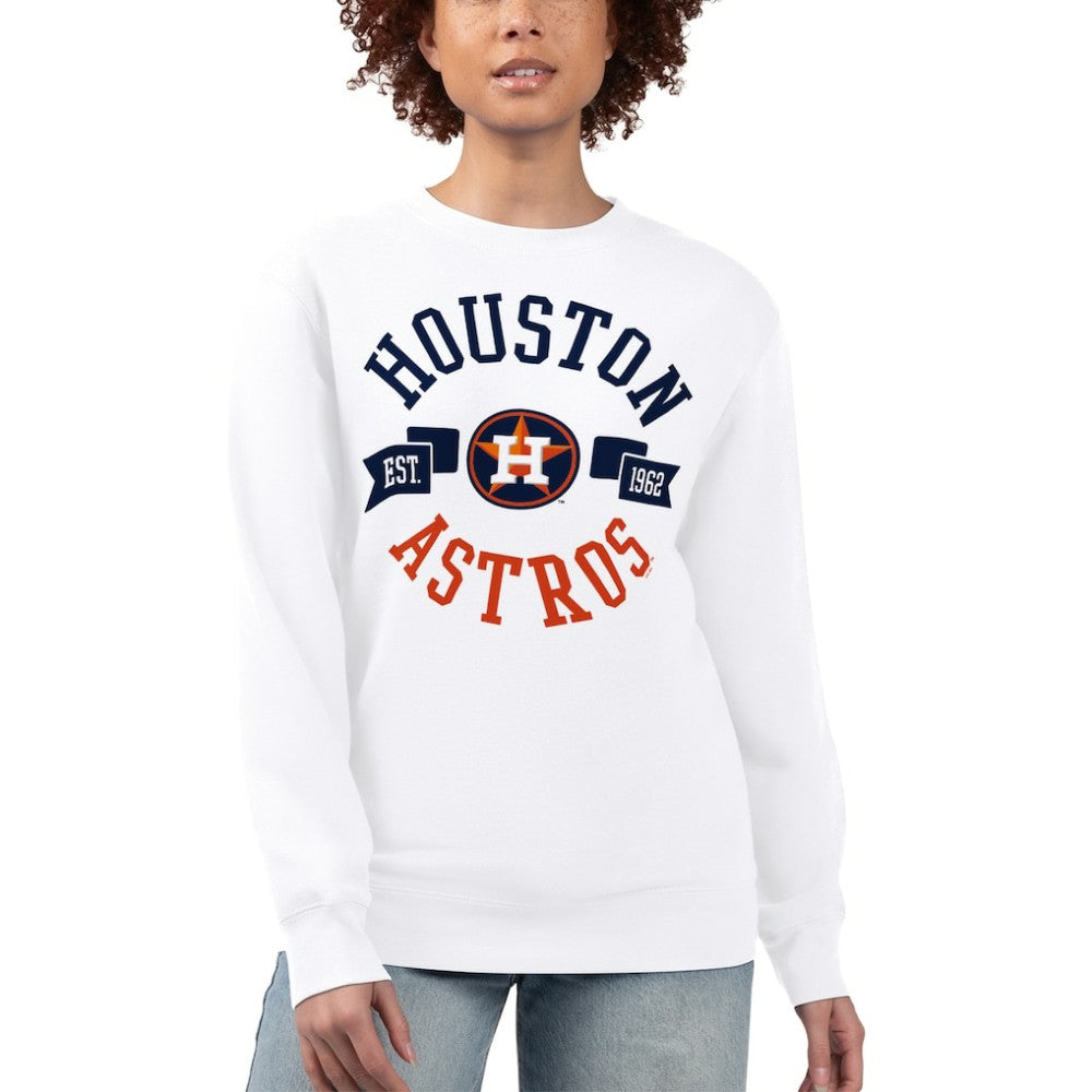 Houston Astros G-III 4Her by Carl Banks Women's Team Logo Fleece Pullover Sweatshirt | MLB Shop