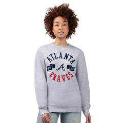 Atlanta Braves G-III 4Her by Carl Banks Women's Team Logo Fleece Pullover Sweatshirt | MLB US