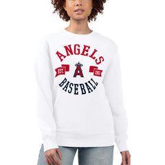 Los Angeles Angels G-III 4Her by Carl Banks Women's Team Logo Fleece Pullover Sweatshirt | MLB For sale