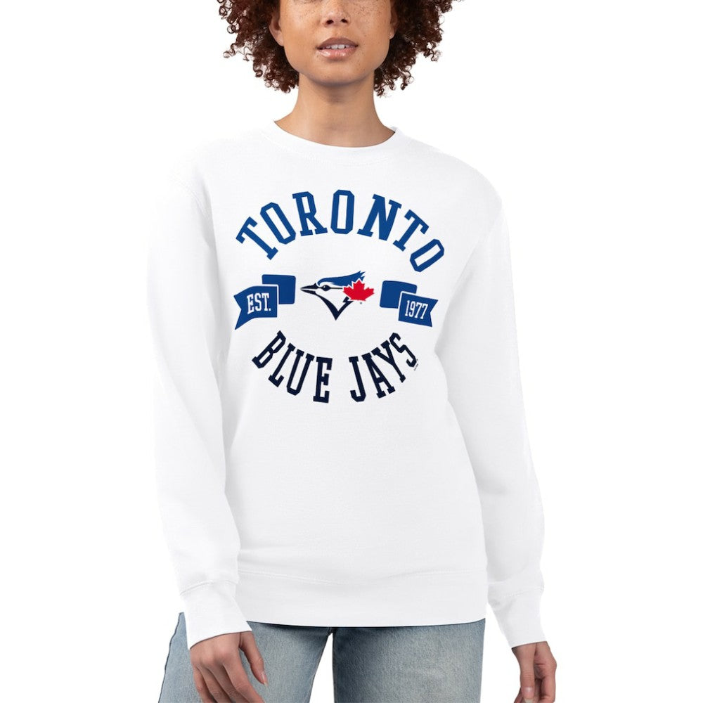 Toronto Blue Jays G-III 4Her by Carl Banks Women's Team Logo Fleece Pullover Sweatshirt | MLB Online