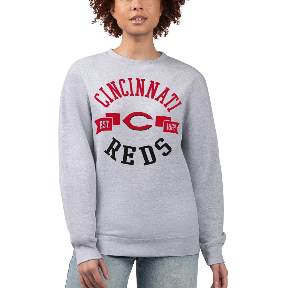 Cincinnati Reds G-III 4Her by Carl Banks Women's Team Logo Fleece Pullover Sweatshirt | MLB US