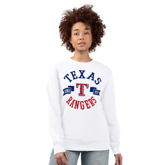 Texas Rangers G-III 4Her by Carl Banks Women's Team Logo Fleece Pullover Sweatshirt | MLB For sale