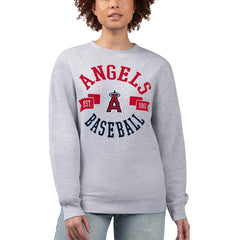 Los Angeles Angels G-III 4Her by Carl Banks Women's Team Logo Fleece Pullover Sweatshirt | MLB For sale