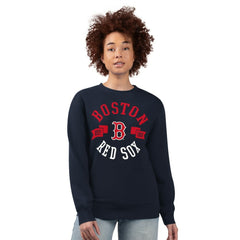 Boston Red Sox G-III 4Her by Carl Banks Women's Team Logo Fleece Pullover Sweatshirt | MLB On Sale