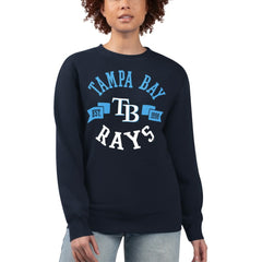 Tampa Bay Rays G-III 4Her by Carl Banks Women's Team Logo Fleece Pullover Sweatshirt | MLB For sale