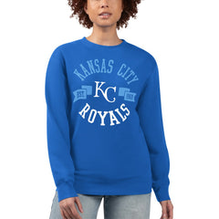Kansas City Royals G-III 4Her by Carl Banks Women's Team Logo Fleece Pullover Sweatshirt | MLB Sale