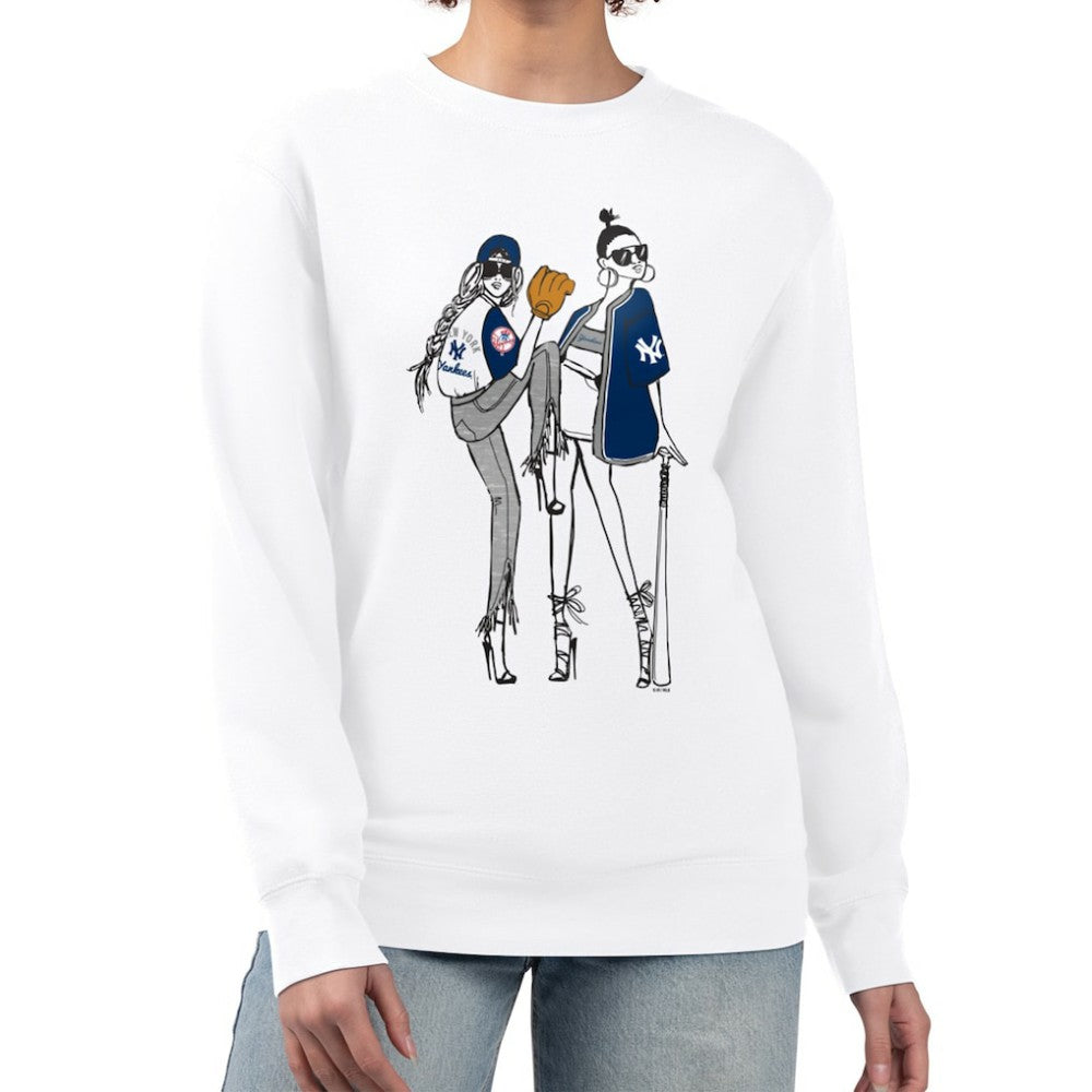 New York Yankees G-III 4Her by Carl Banks Women's Baseball Girls Fleece Pullover Sweatshirt | MLB New