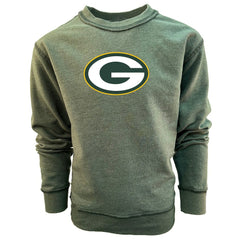Green Bay Packers Wes & Willy Youth Reversible Fleece Pullover Sweatshirt