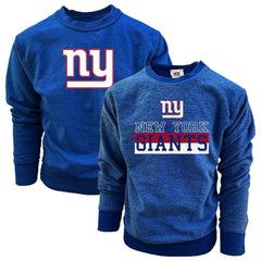 New York Giants Wes & Willy Youth Reversible Fleece Pullover Sweatshirt