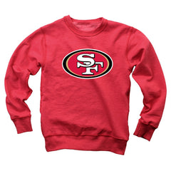 San Francisco 49ers Wes & Willy Youth Reversible Fleece Pullover Sweatshirt