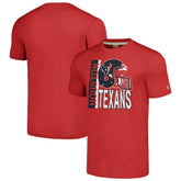 Houston Texans Homage Unisex Helmet Stripe Tri-Blend T-Shirt