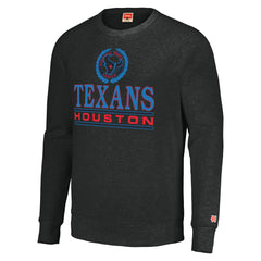 Houston Texans Homage Unisex Color Rush Crest Tri-Blend Pullover Sweatshirt