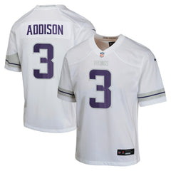 Minnesota Vikings Nike Jordan Addison Youth Game Jersey