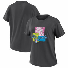 Minnesota Twins WEAR by Erin Andrews Women's Domestic Box Color Boyfriend T-Shirt | MLB Discount