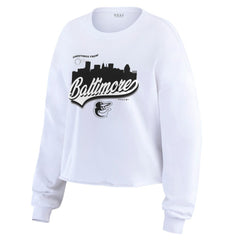 Baltimore Orioles WEAR by Erin Andrews Women's Domestic Postcard Long Sleeve T-Shirt | MLB US