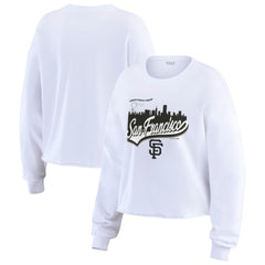 San Francisco Giants WEAR by Erin Andrews Women's Domestic Postcard Long Sleeve T-Shirt | MLB Near me