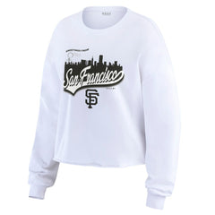 San Francisco Giants WEAR by Erin Andrews Women's Domestic Postcard Long Sleeve T-Shirt | MLB Near me