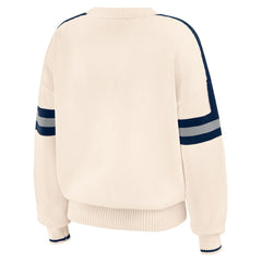New York Yankees WEAR by Erin Andrews Women's Stripe Pullover Sweater | MLB On Sale