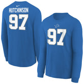 Detroit Lions Nike Aidan Hutchinson Youth Player Name & Number Long Sleeve T-Shirt
